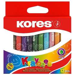 Krayones 12 Round Wax Crayons