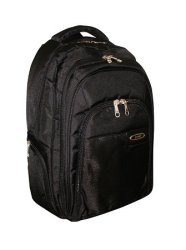Tosca Classic Deluxe Laptop Backpack 15" - 1680d Black
