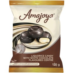 Amajoya Liquorice White Chocolate 125G