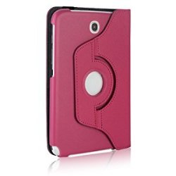 360 Degree Rotating Stand Case Cover For Samsung Galaxy Note 8.0 8 Inch N5100 N5110 Wi Hot-pink