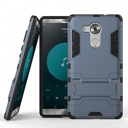 Huawei Mate 8 Hybrid Case Dwaybox 2 In 1 Heavy Duty Armor Hard Back Cover Case For Huawei Mate 8 Case With Kickstand Black Plus Gray