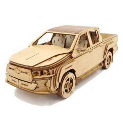 - 3D Wooden Model - 3D Puzzle - Vehicles Toyota Hilux Double Cab