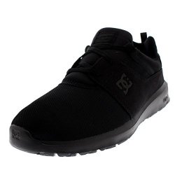 Dc Shoes Mens Heathrow Punk Suede Low Top Lace Up Sneakers Skate Shoes - Black black - 9