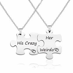 his and hers puzzle piece necklace