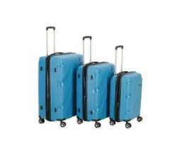 3 Piece Spinner Luggage Set - Blue