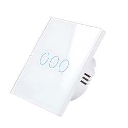 Smart Light Touch Switch - Available In 1 Gang- 2 Gang- And 3 Gang 220V-250V White 3 Gang