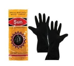 Gloves Builders Black Latex Per Pair