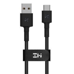 3A USB Type-a To Type-c Braided Nylon Cable With LED