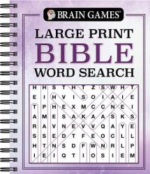 Brain Games Large Print Bible Word Search Large Print Spiral Bound Large Type Large Print Edition