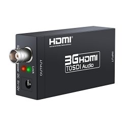 Esynic HDMI To Sdi Converter Adapter MINI 3G HDMI Sdi Adapter HDMI To Sdi Video Audio Converter 1080P Bnc SD-SDI HD-SDI 3G-SDI For Camera Home Theater