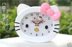 Hello Kitty Alarm Clock White