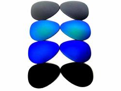 Replacement Lenses Ray-ban RB3025 Black blue green gray 62MM 4PAIR Polarized