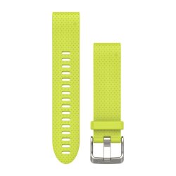 Garmin Quickfit 20MM Amp Yellow Silicone Band