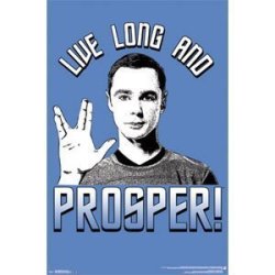 Big Bang Theory - Sheldon Jim Parsons - Live Long And Prosper 22X34 Art Print Poster By Trends International