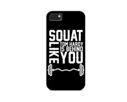 Iphone 5 IPHONE 5S - Hard Plastic Case - Cover All Sides - Squat Like Tom Hardy Is Behind You - Squat - Gym