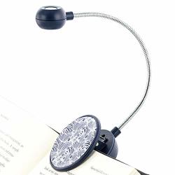 Withit Dabney Lee Clip On Book Light - Bruno - LED Reading Light With Clip For Books And Ebooks Reduced Glare Portable Lightweight Cute