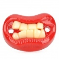 Funny Angry Mouth Style Baby's Nipple Pacifier
