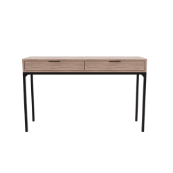 Marley Entrance Table 2 Drawers - Pine In Chestnut Finish