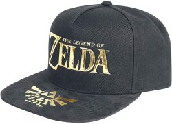 The Legend Of Zelda - Logo Snapback Cap - Black gold