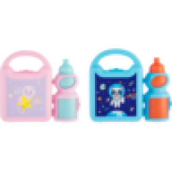 Space Theme Kids Lunch Box & Bottle Set Design May Vary
