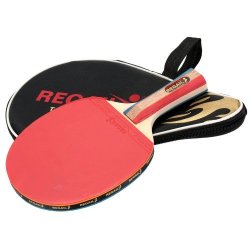 Long Handle Shake-hand Table Tennis Racket Ping Pong Paddle Bat Case Bag