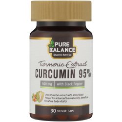 Pure Balance 95% Curcumin Extract Veggie Capsules 30S