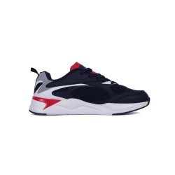Kids Warrior Road Running Shoes - Navy red 31.ODW979M - J2.5