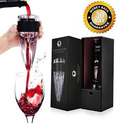 Wine Aerator Decanter Wine Air Fast Aeration Set Gift Warpped For Home Use & House Party Pourer