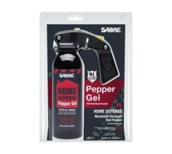 Home Defense Protection Pepper Spray With Wall Mount - Black - 385ML