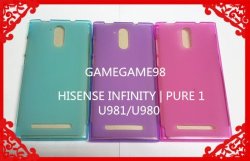 TPU Translucence Gel Rubber Soft Skin Protective Case For Hisense Infinity Pure 1 U981 U980