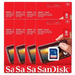 SanDisk 6 Piece SDSDB-008G 8GB Sd Sdhc Memory Card For Stealth Cam G45NG G42NG G42C G34 G30