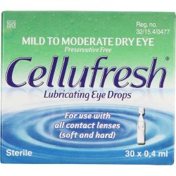 Allergan Cellufresh Lubricating Eye Drops 30 X 0.4ML