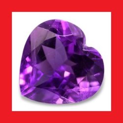Amethyst - Best Purple Heart Facet - 0.415cts