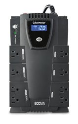 Cyberpower CP600LCD Intelligent Lcd Ups System 600VA 340W 8 Outlets Compact