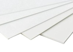 20pcs 4 x 4 x 250mm ABS Styrene Plastic L Shape Right Angle Bars White 