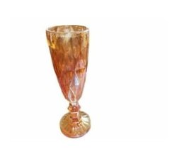 Orange Crystal Chaampagne Glasses - Set Of 6