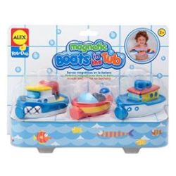 alex magnetic boats in the tub