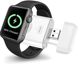 Tgeng For Apple Watch Charger Portable Iwatch Charger Magnetic Wireless Charger For Apple Watch Series 5 4 3 2 1 NIKE+ 1000MAH Pocket Iwatch Charger For Travel Office And Outdoors