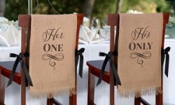 Her One His Only Chair Covers