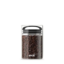 Best Premium Airtight Storage Container For Coffee Beans Tea And Dry Goods - Evak - Innovation That Works By Prepara Glass And Stainless Compact