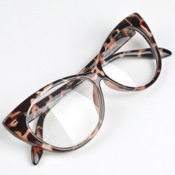 Plain Frame Cat Eye Glasses- 3 Colours To Choose From Shipping