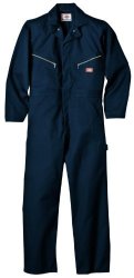 Dickies Men's Long Sleeve Deluxe Coverall Dark Navy Extra Large-tall