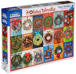 White Mountain Puzzles Holiday Wreaths Jigsaw Puzzle