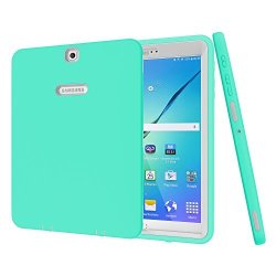 Galaxy Tab S2 9.7 Case Pixiu Heavy Duty Shockproof Heavy Duty Rugged Hybrid Case For Samsung Galaxy Tab S2 9.7"SM-T810 T815 T813N T819N Mint Green grey