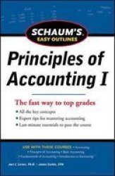 Schaum& 39 S Easy Outline Of Principles Of Accounting Paperback Ed