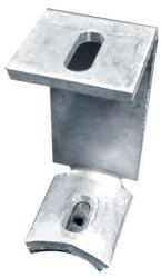 High C-bracket Galvanised For Corrugated Roof Mounting