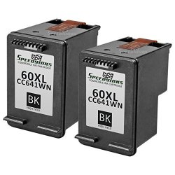 Speedy Inks - 2PK Remanufactured Replacement For Hp 60XL CC641WN Hy Black Ink Cartridge For Use In Hp Deskjet D1660 D1663 D2530 D2545 D2560