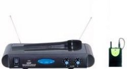 Wireless Microphone - 1 Hand 1 Tie Pin Microphone & Receiver Uhf
