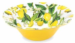 Michel Design Works Melamine Large Serving Bowl Lemon Basil