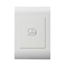 Lesco Pipelli 1 Lever 2 Way Flush Switch- Voltage: 220-240V Amperage: 16A Height: 100MM Width: 50MM Material: Polycarbonate Colour White Sold As A Single